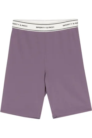 Sporty & Rich Radlershorts mit vorstehendem Logo