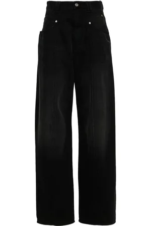 Isabel Marant Weite Vetan High-Rise-Jeans