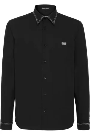 Philipp Plein Hemd mit Logo-Schild