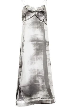 Maison Margiela Midikleid aus Seide