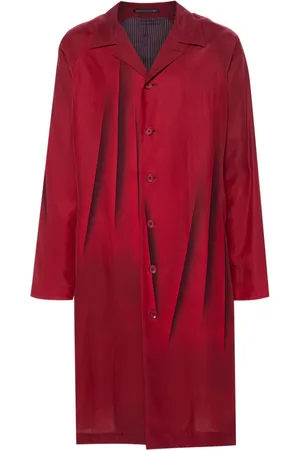 YOHJI YAMAMOTO Mantel mit abstraktem Print