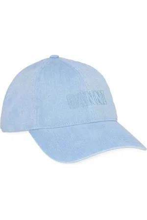 Ganni Jeans-Baseballkappe mit Logo-Stickerei