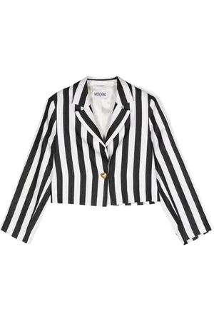 Moschino Cropped-Blazer mit Streifen