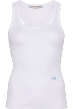 Stella McCartney Trägershirt mit Logo-Stickerei
