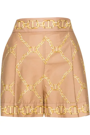 Twin-Set Shorts mit Ketten-Print