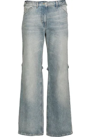 Courrèges Weite High-Rise-Jeans