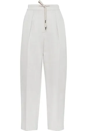 Brunello Cucinelli Gabardine-Hose mit geradem Bein