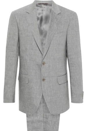 CANALI Anzug mit Slub-Struktur
