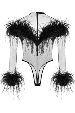 MUGLER Body mit Federnsaum