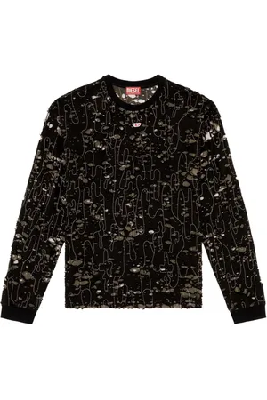 Diesel T-Boxt T-Shirt in Distressed-Optik