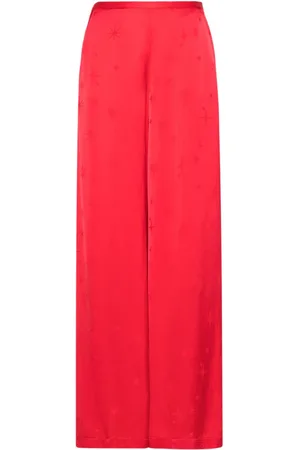 FORTE FORTE Jacquard-Hose aus Satin
