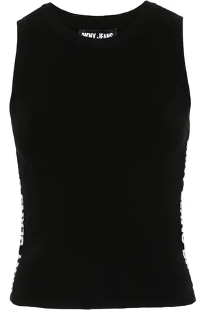 DKNY Rippentop mit Jacquard-Logo