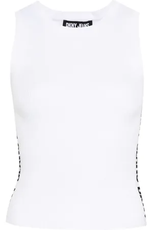 DKNY Rippentop mit Jacquard-Logo