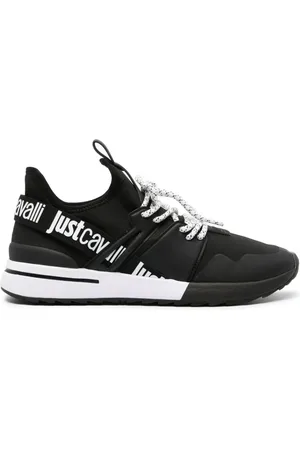 Roberto Cavalli Mesh-Sneakers mit dicker Sohle