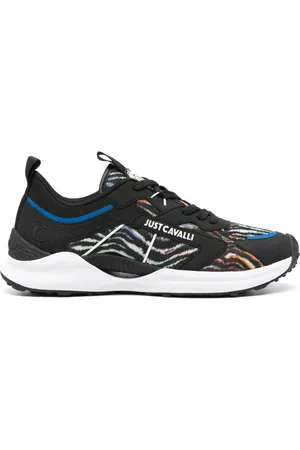 Roberto Cavalli Lauf-Sneakers mit Tiger-Print