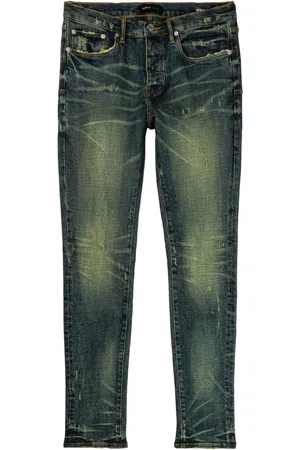 Purple Brand Skinny-Jeans mit Acid-Wash-Effekt