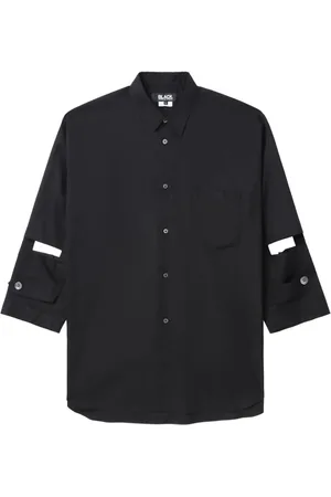 Comme des Garçons Popeline-Hemd mit Cut-Outs