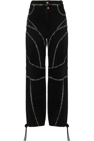 VERSACE Piece Number Straight-Leg-Jeans