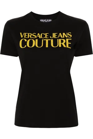 VERSACE T-Shirt mit Glitter-Logo