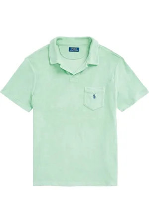Ralph Lauren Polo Pony Poloshirt mit Frottee-Optik