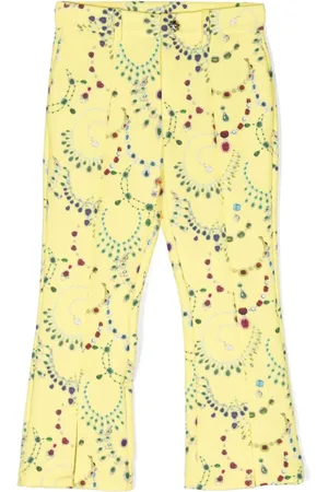 John Richmond Ausgestellte Hose mit Schmuck-Print