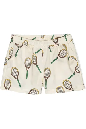 Mini Rodini Lyocell-Shorts mit Tennis-Print