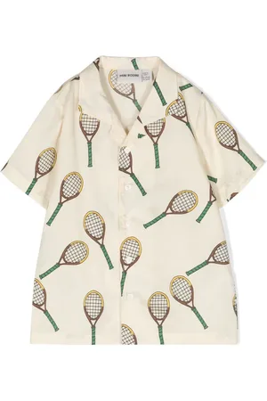 Mini Rodini Lyocell-Hemd mit Tennis-Print
