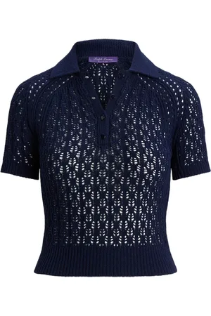 Ralph Lauren Semi-transparentes Poloshirt aus Seide