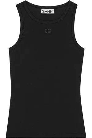 Ganni Geripptes Trägershirt