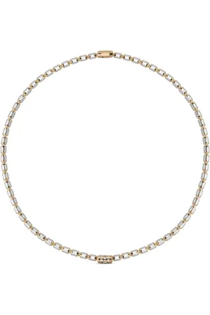Officina Bernardi 18kt Gelb- und Weißgoldhalskette mit einem Diamanten
