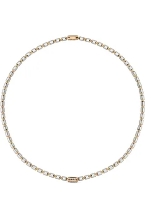 Officina Bernardi 18kt Gelb- und Weißgoldhalskette mit einem Diamanten
