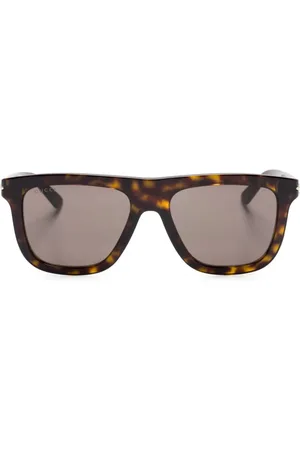 Gucci Sonnenbrille mit breitem Gestell