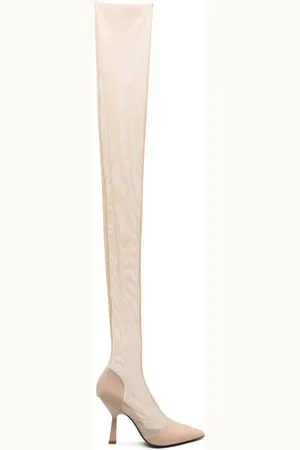 Patrizia Pepe Overknee-Stiefel mit Tüll 100mm