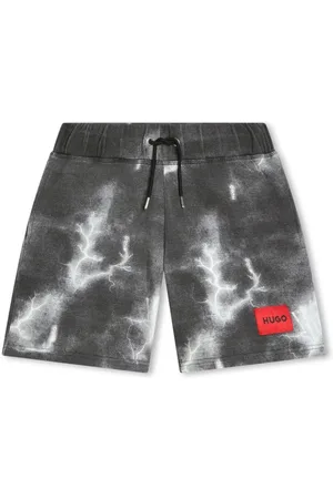 HUGO BOSS Kordelzug-Bermudas mit Blitz-Print