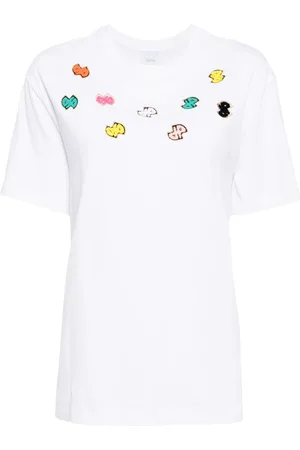 Patou T-Shirt mit Knopfleiste