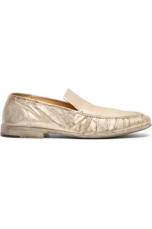 MARSÈLL Loafer aus Metallic-Leder