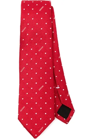 Moschino Seidenkrawatte mit Jacquardmuster