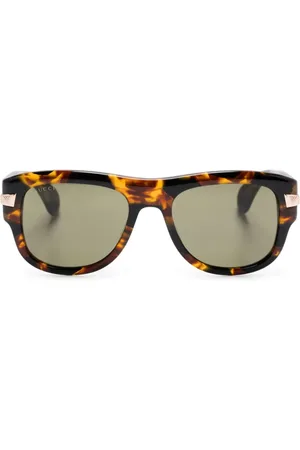 Gucci Sonnenbrille mit eckigem Gestell