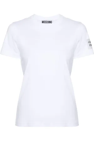 Moschino T-Shirt mit Logo-Stickerei