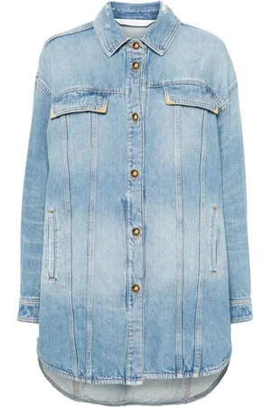 Palm Angels Ausgeblichene Jeansjacke