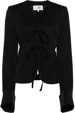 Maison Margiela Kreppblazer mit Schnürung