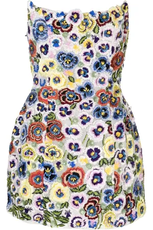 RACHEL GILBERT Camden Minikleid mit Blumenapplikation