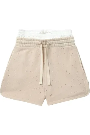 Halfboy Jeans-Shorts im Layering-Look