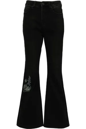 A Bathing Ape Ausgestellte High-Waist-Jeans