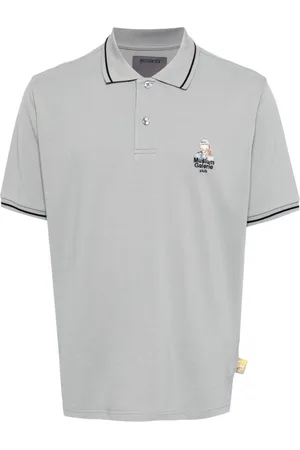 Musium Div. Poloshirt mit Logo-Applikation