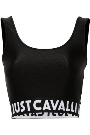 Roberto Cavalli Cropped-Top mit Logo