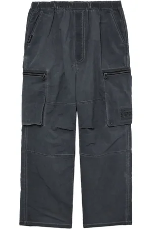 Izzue Weite Hose mit Knitteroptik