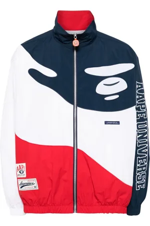 A Bathing Ape Jacke mit Logo-Applikation