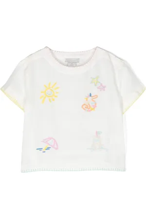 Stella McCartney T-Shirt mit Stickerei