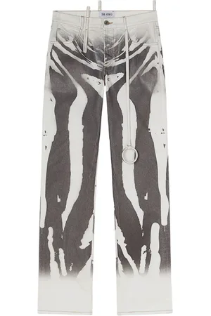The Attico Jeans mit abstraktem Print